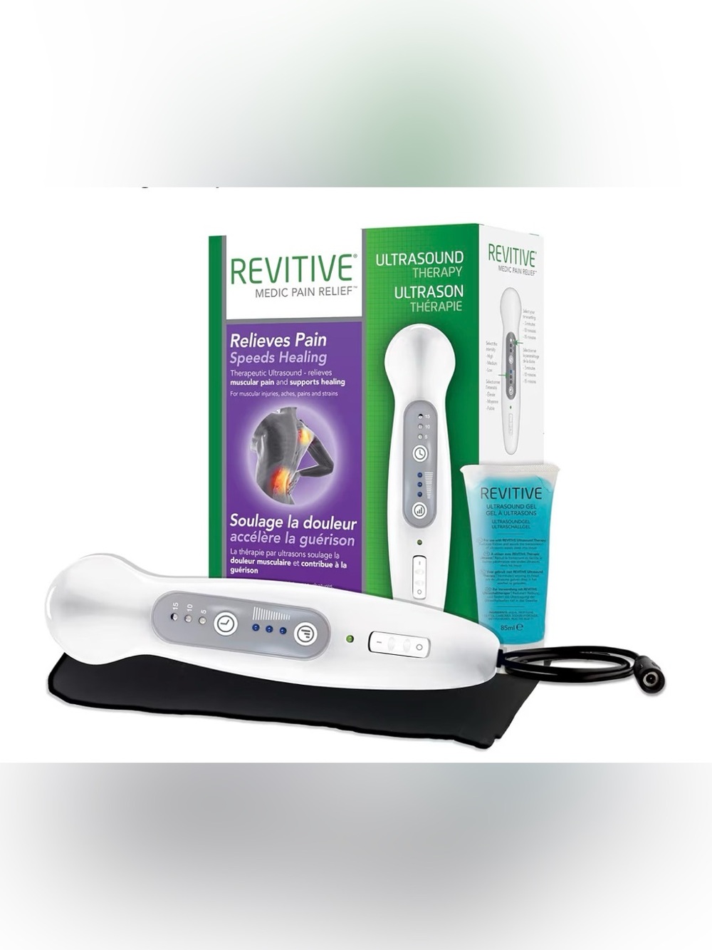 Ultrasound Therapy Pain Relief Device in White